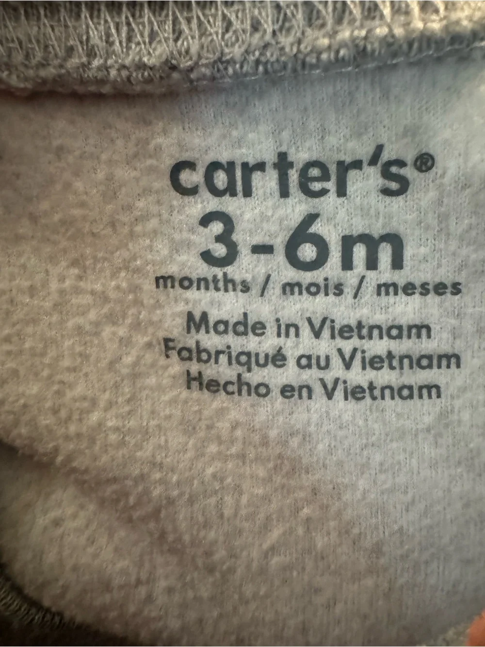 Carter's Gray Moon Sun Cloud Sleep Sack Gown - Kids Pajamas  3 6 Months C2